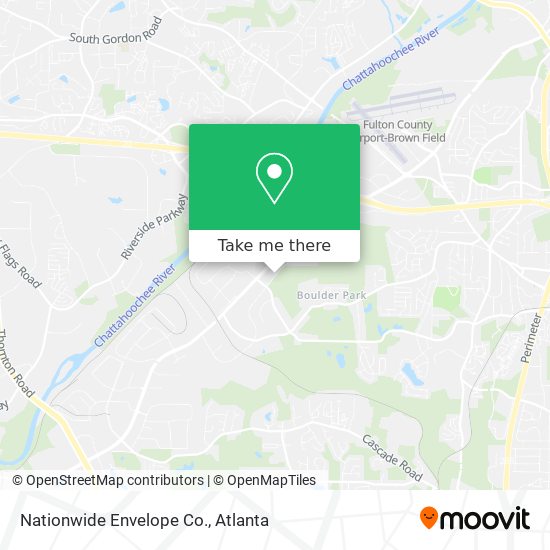 Nationwide Envelope Co. map