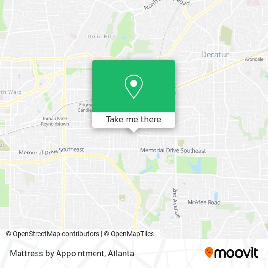 Mattress by Appointment map
