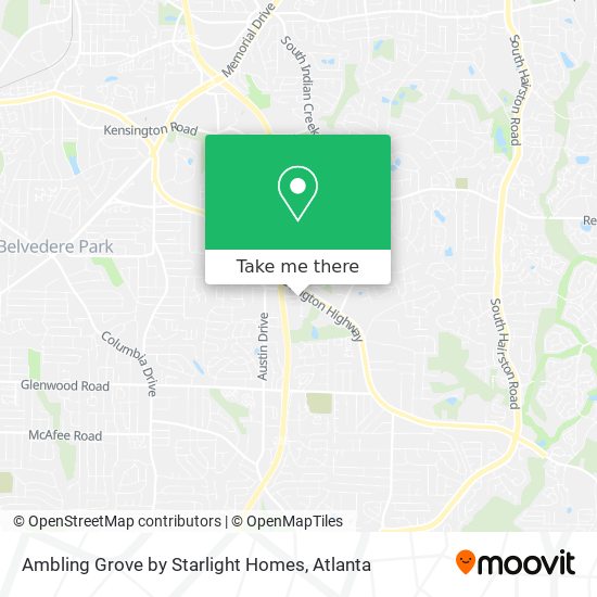 Ambling Grove by Starlight Homes map