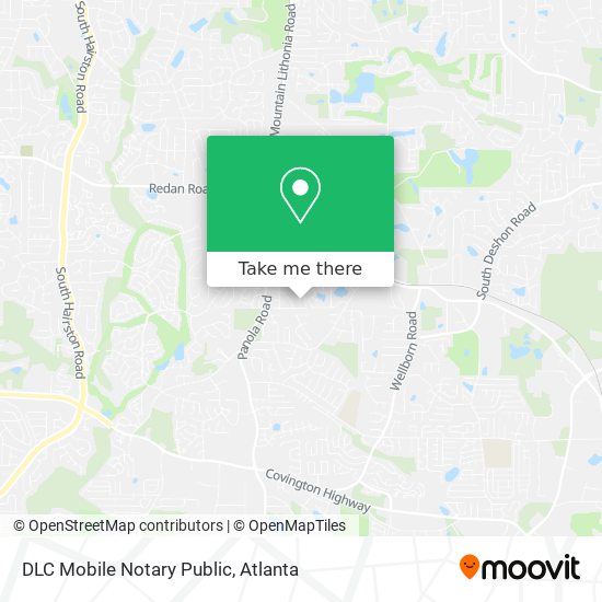 DLC Mobile Notary Public map