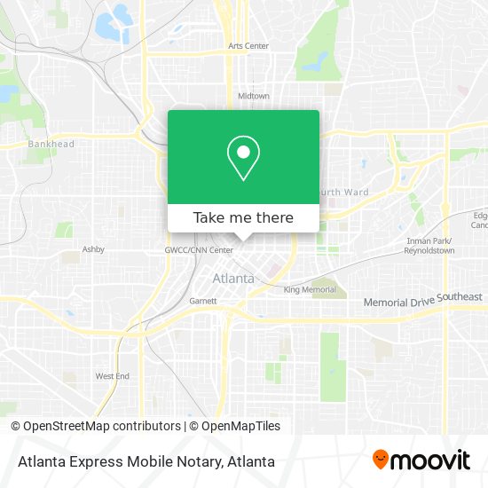 Atlanta Express Mobile Notary map