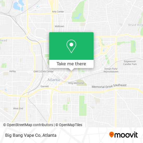 Big Bang Vape Co map