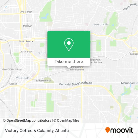 Victory Coffee & Calamity map