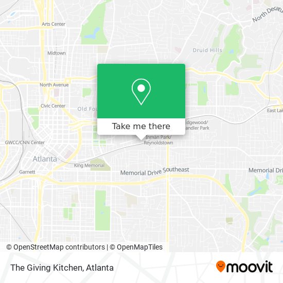 The Giving Kitchen map