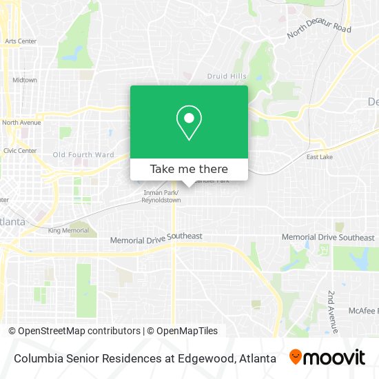 Columbia Senior Residences at Edgewood map