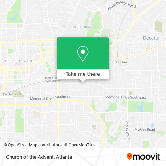 Church of the Advent map