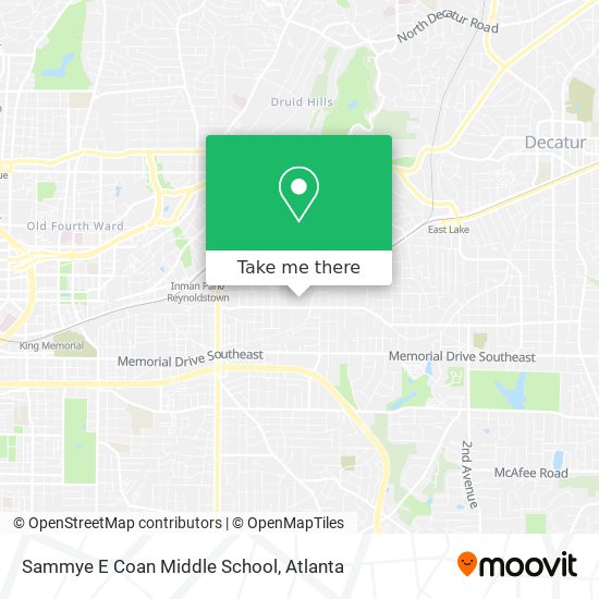 Mapa de Sammye E Coan Middle School