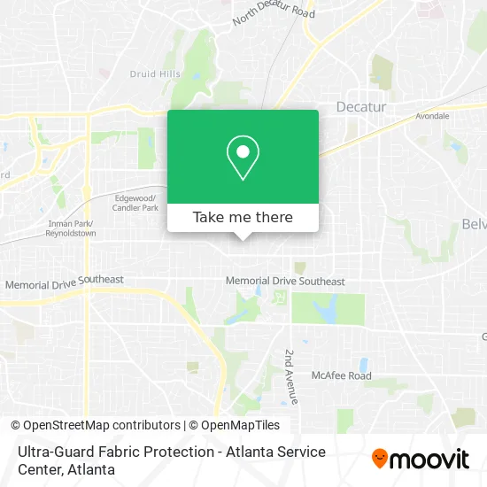 Ultra-Guard Fabric Protection - Atlanta Service Center map