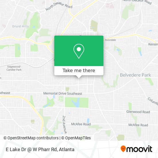 E Lake Dr @ W Pharr Rd map