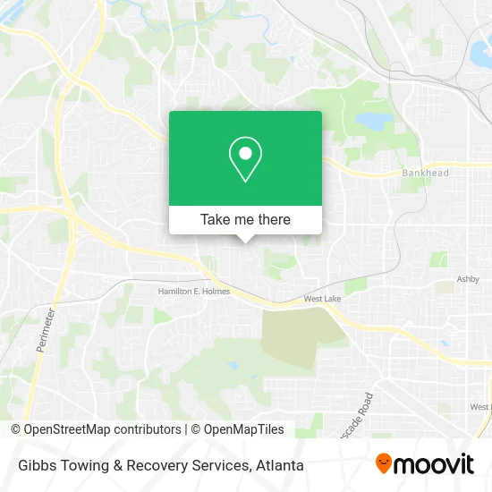 Gibbs Towing & Recovery Services map