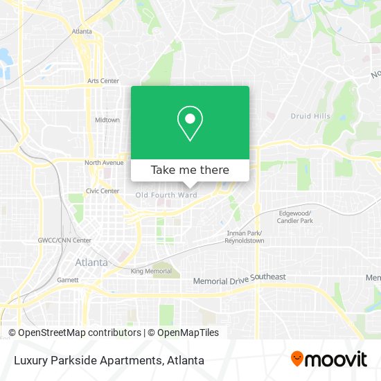 Luxury Parkside Apartments map