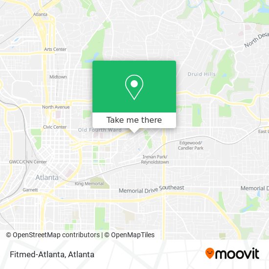 Fitmed-Atlanta map