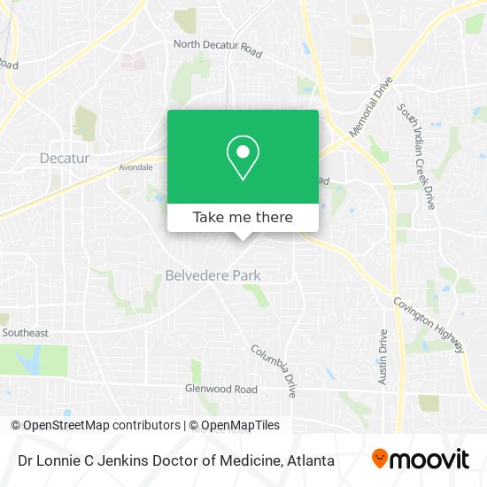 Mapa de Dr Lonnie C Jenkins Doctor of Medicine