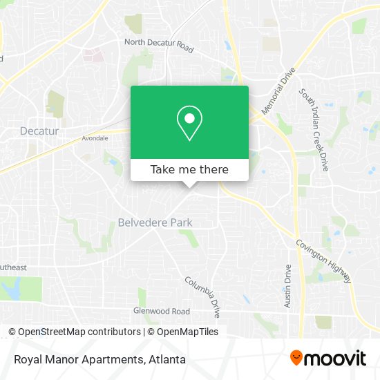 Royal Manor Apartments map