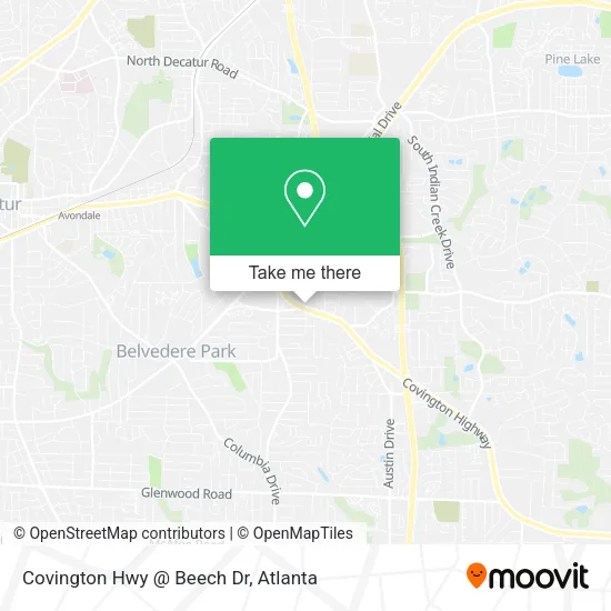 Mapa de Covington Hwy @ Beech Dr
