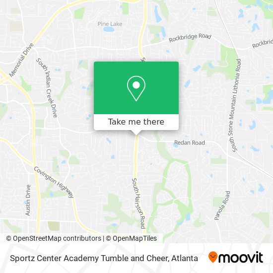 Sportz Center Academy Tumble and Cheer map