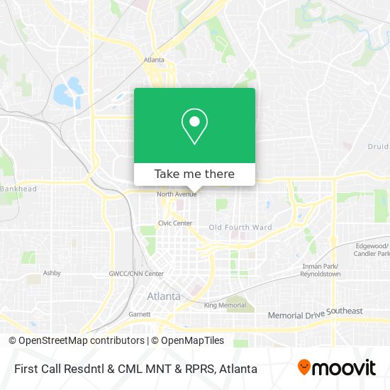 First Call Resdntl & CML MNT & RPRS map