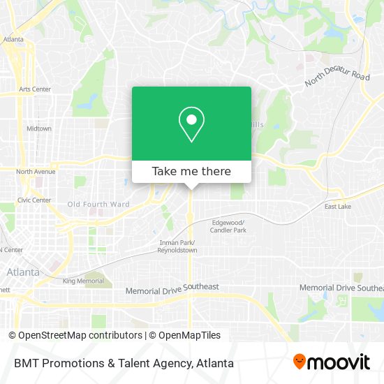BMT Promotions & Talent Agency map