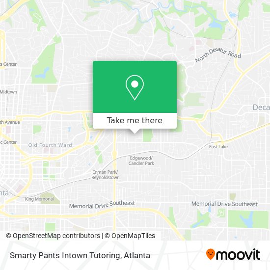 Smarty Pants Intown Tutoring map