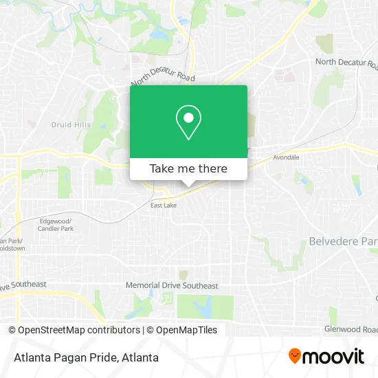 Mapa de Atlanta Pagan Pride
