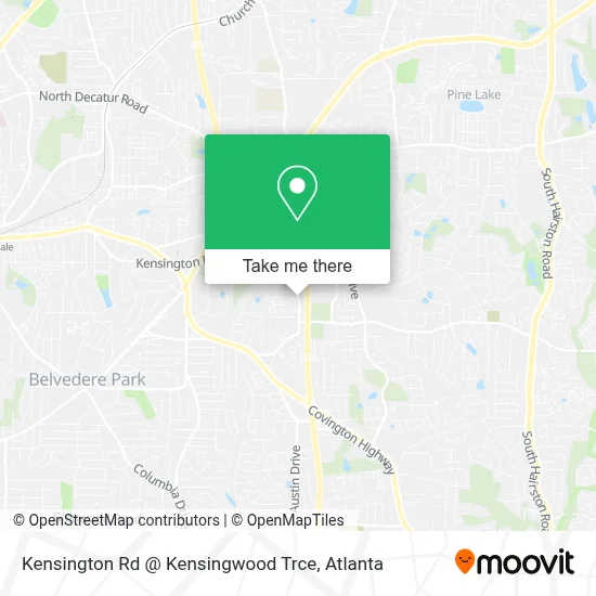 Kensington Rd @ Kensingwood Trce map