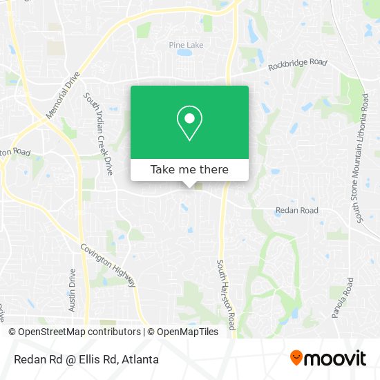 Redan Rd @ Ellis Rd map