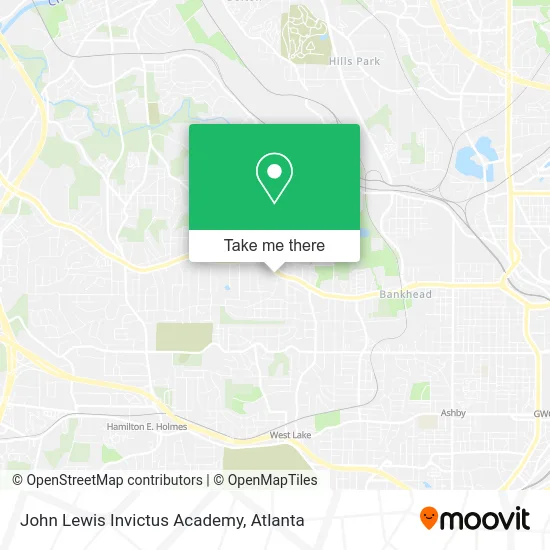 John Lewis Invictus Academy map