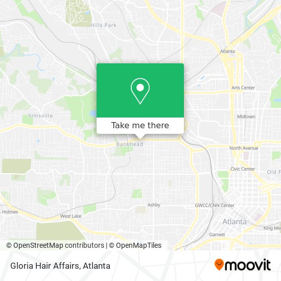 Gloria Hair Affairs map