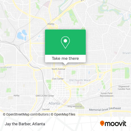 Jay the Barber map