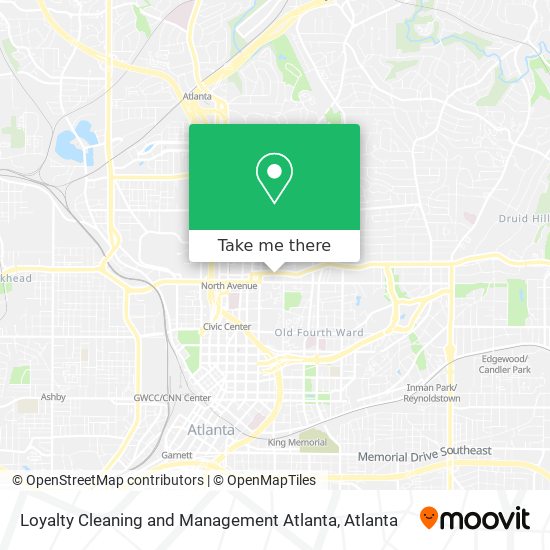 Loyalty Cleaning and Management Atlanta map