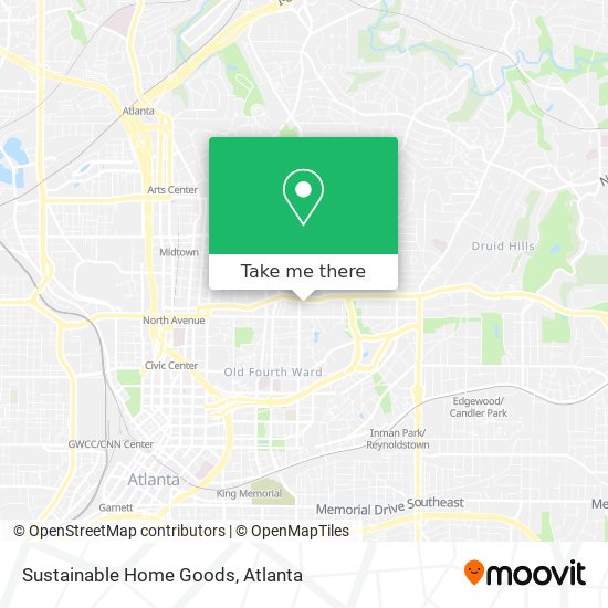 Sustainable Home Goods map