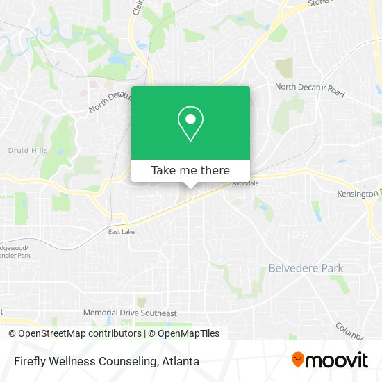 Firefly Wellness Counseling map