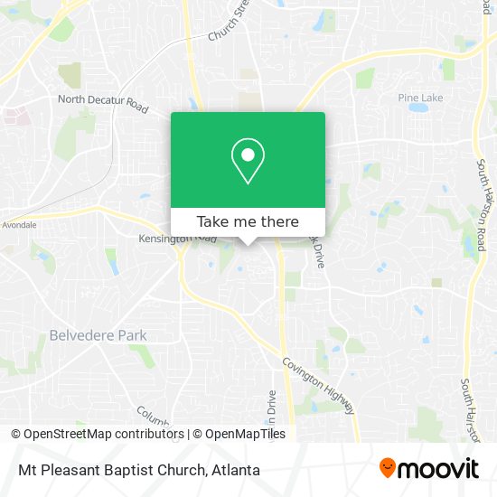 Mt Pleasant Baptist Church map