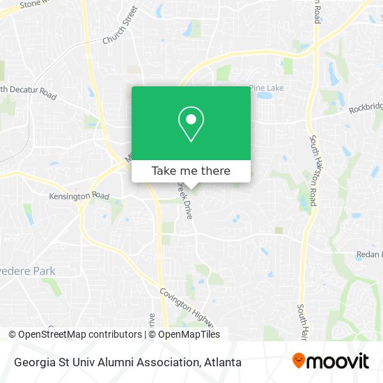 Georgia St Univ Alumni Association map