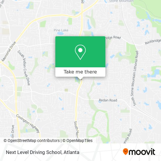 Next Level Driving School map