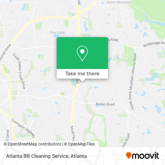 Mapa de Atlanta BB Cleaning Service