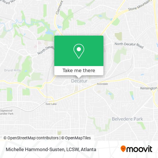 Mapa de Michelle Hammond-Susten, LCSW