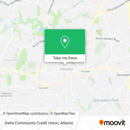 Delta Community Credit Union map