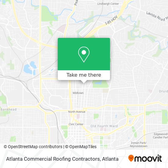 Mapa de Atlanta Commercial Roofing Contractors