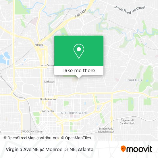Virginia Ave NE @ Monroe Dr NE map