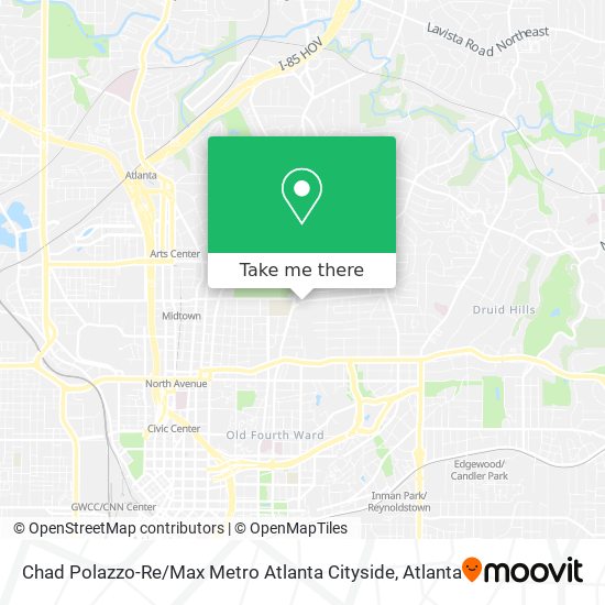 Chad Polazzo-Re / Max Metro Atlanta Cityside map