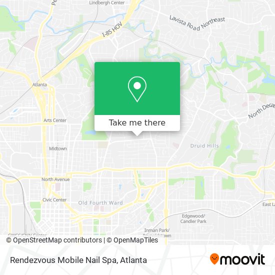 Rendezvous Mobile Nail Spa map