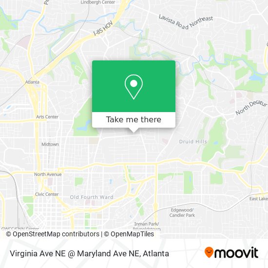 Mapa de Virginia Ave NE @ Maryland Ave NE