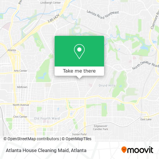 Atlanta House Cleaning Maid map