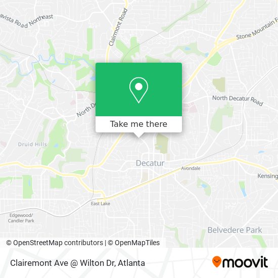 Mapa de Clairemont Ave @ Wilton Dr