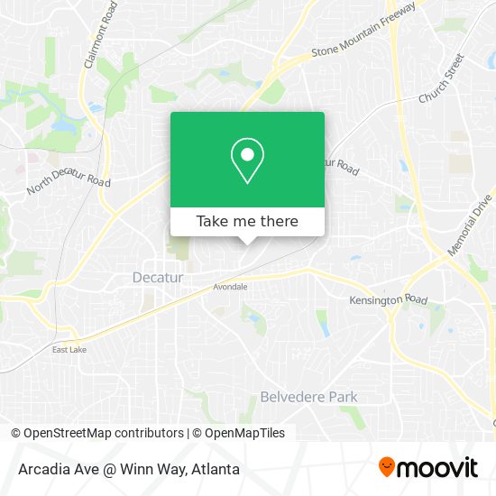 Arcadia Ave @ Winn Way map
