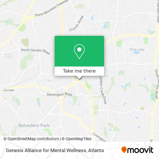Genesis Alliance for Mental Wellness map