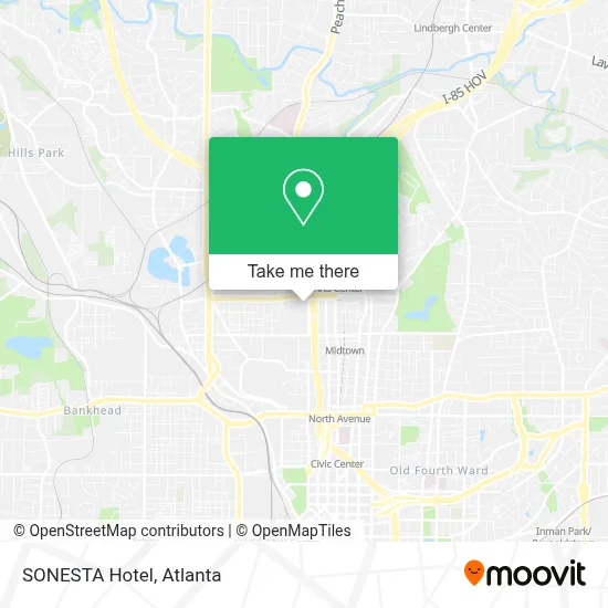 SONESTA Hotel map