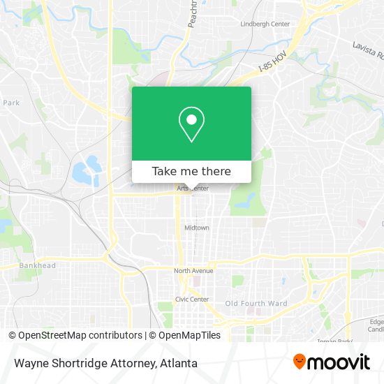 Wayne Shortridge Attorney map