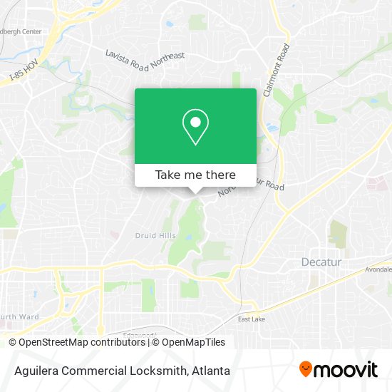 Aguilera Commercial Locksmith map